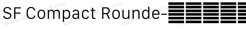 SF Compact Rounde字体转换